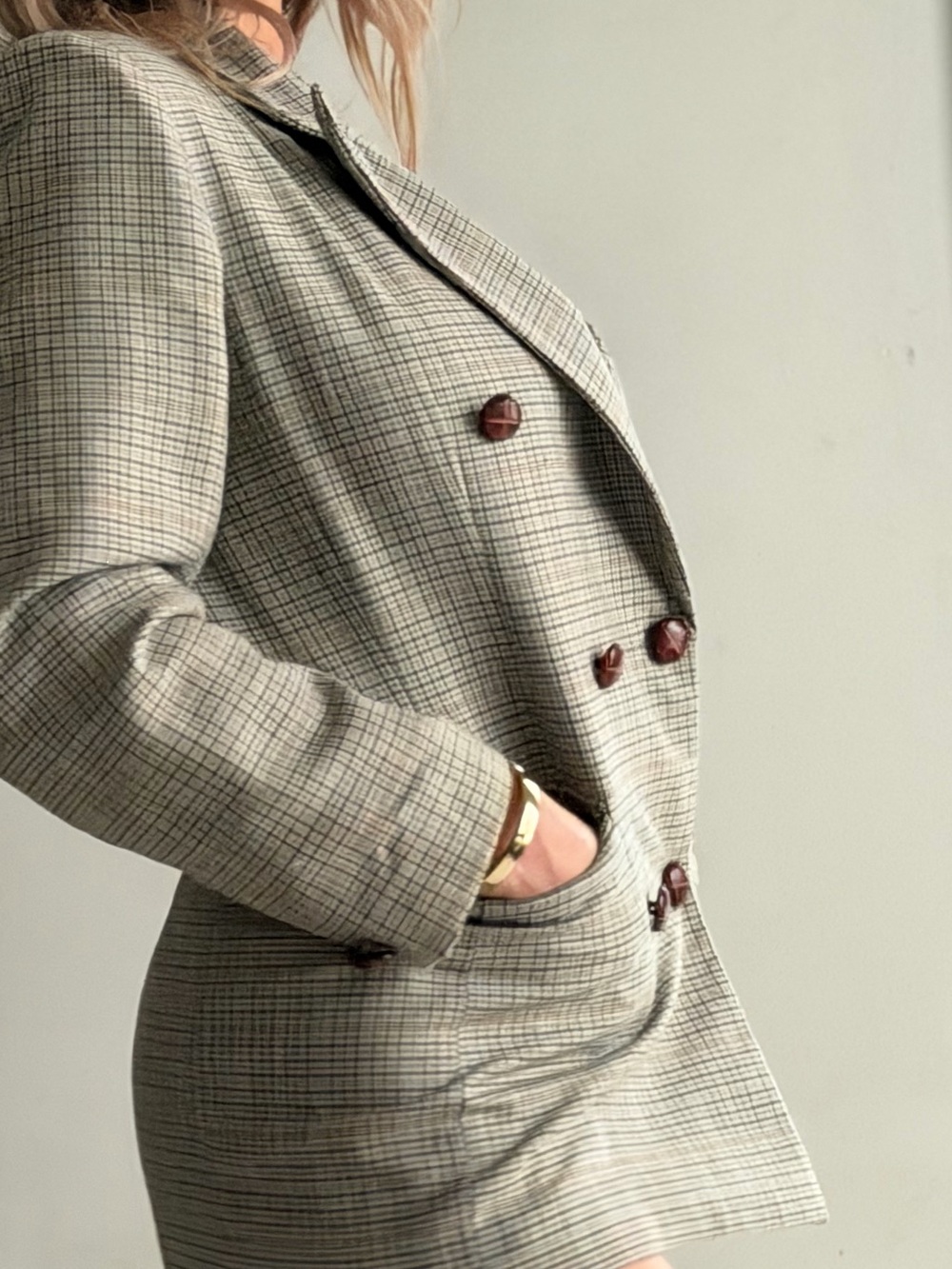 Rare Vintage WANKO Pleated Statement Blazer
